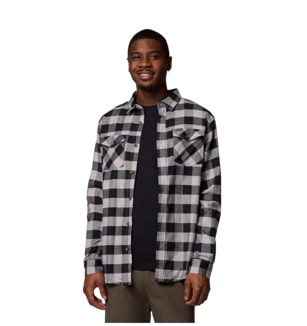 Camicia Uomo Columbia Bearmouth - Flanella Di Cotone Elastica Per Tutte Le Stagioni