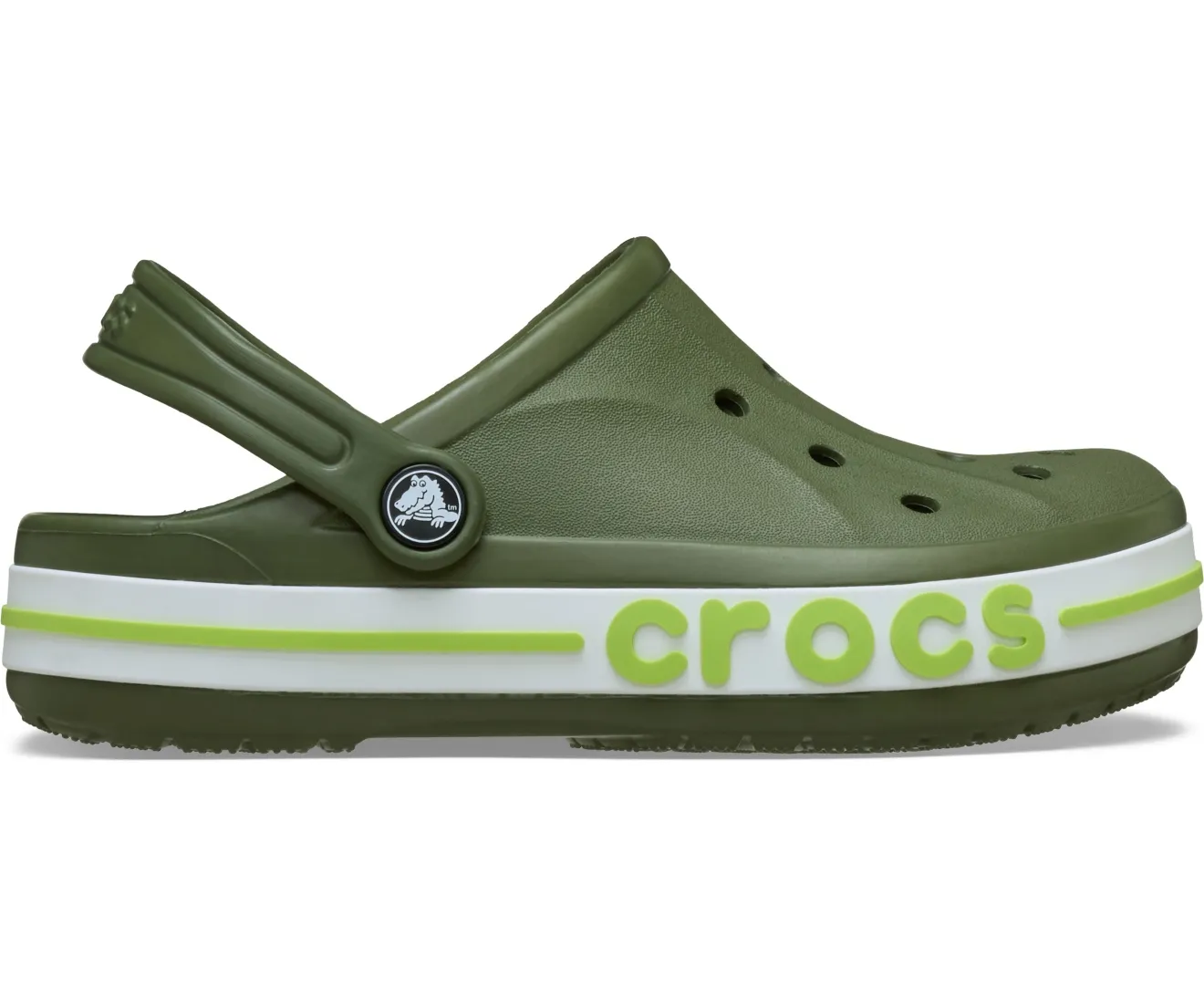 Crocs Bayaband Army Green Lime Niño