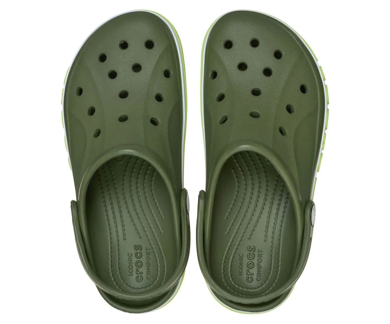 Crocs Bayaband Army Green Lime Niño - Imagen 3