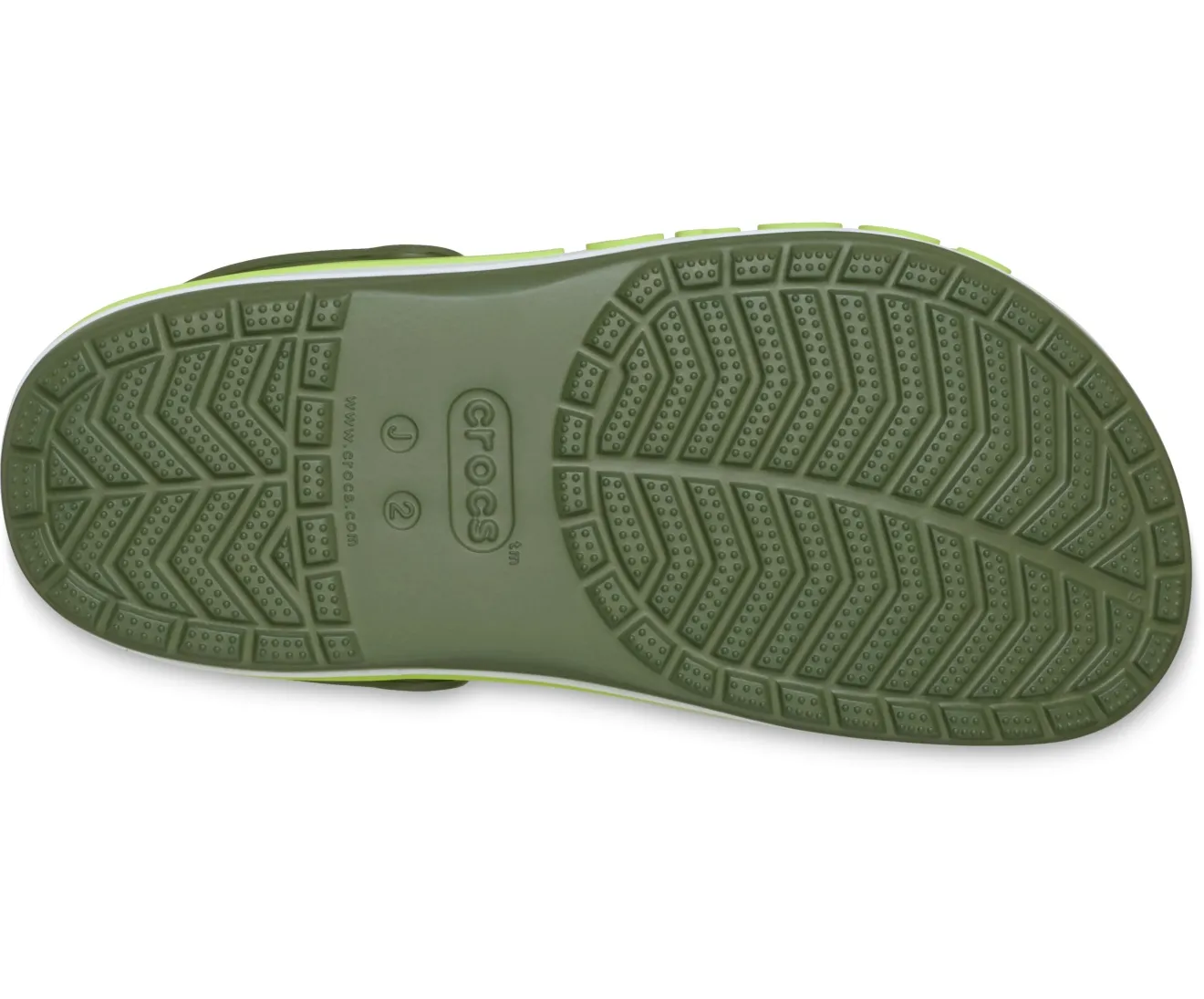 Crocs Bayaband Army Green Lime Niño - Imagen 4