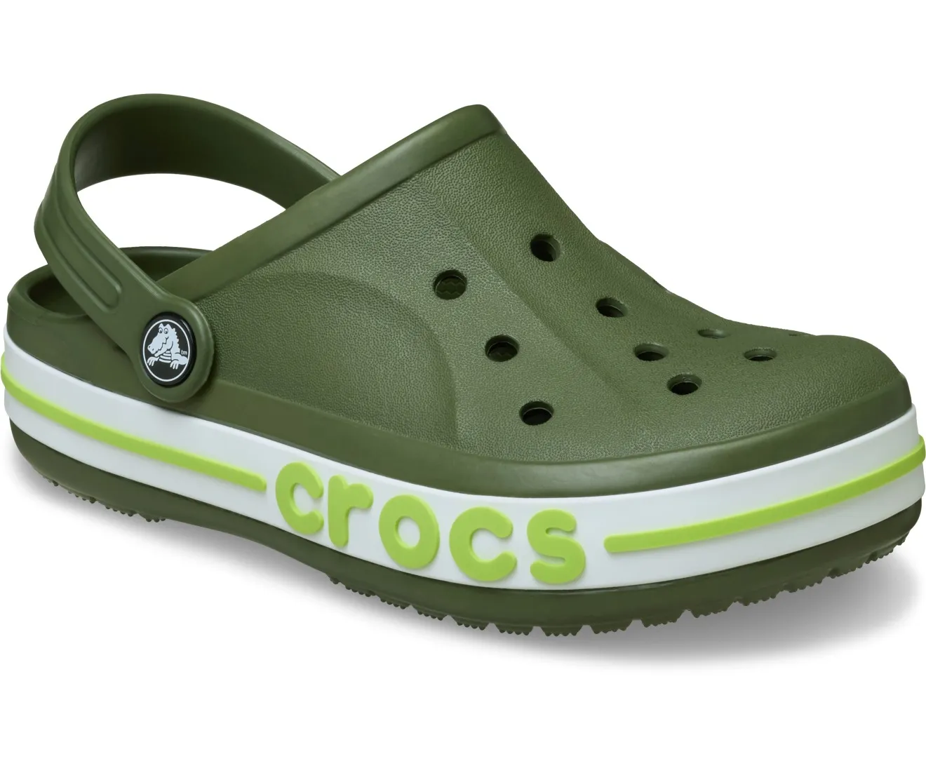 Crocs Bayaband Army Green Lime Niño - Imagen 5