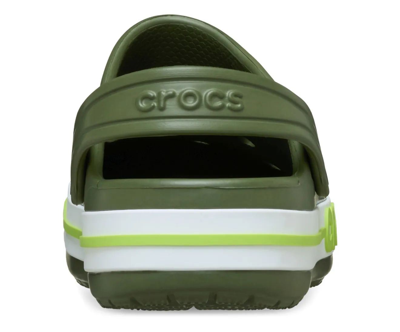 Crocs Bayaband Army Green Lime Niño - Imagen 6