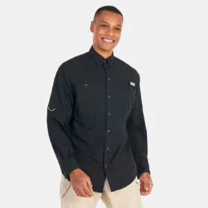 Camisa Columbia Tamiami II Black Long Sleeve