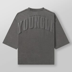 Polo Youngla Foundation Cropped Tees grey wash